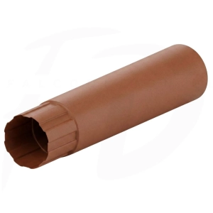 Rura spustowa stalowa ⌀ 90 długość 1m firmy KROP kolor ceglasty